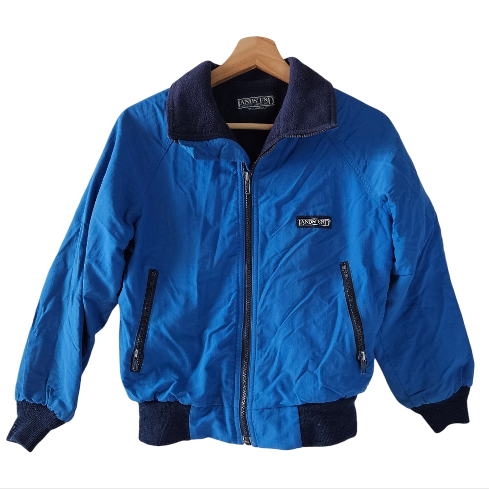 Lands' End The Squall Classic Blue Kids Jacket Winter Outdoor Snow